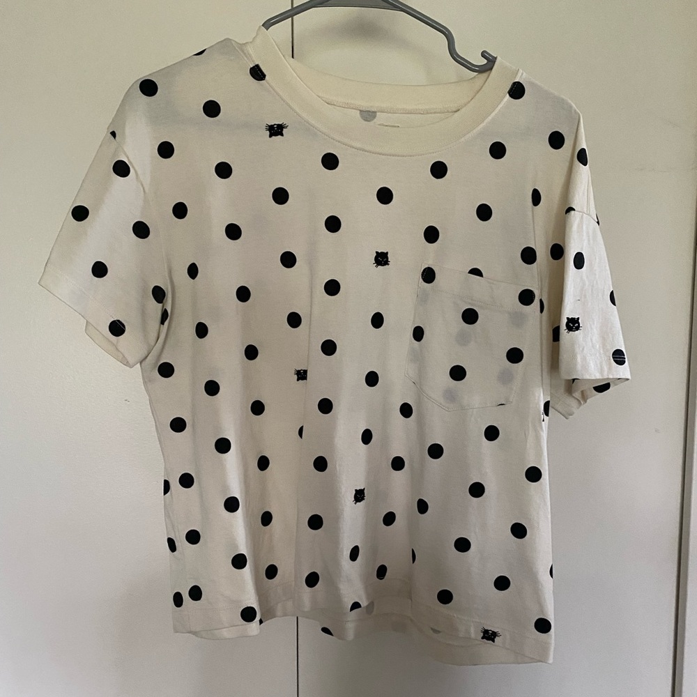 Madewell Cat Polkadot Tee